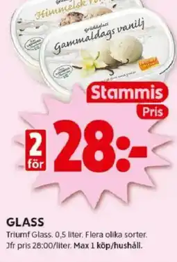 ICA Kvantum Glass erbjuda