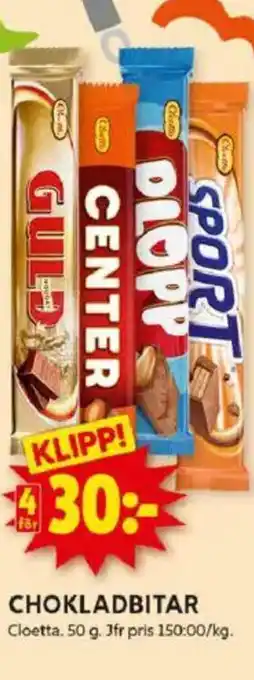 ICA Kvantum Chokladbitar erbjuda