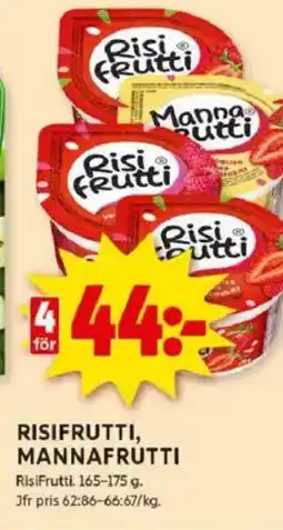 ICA Kvantum Risifrutti, mannafrutti erbjuda