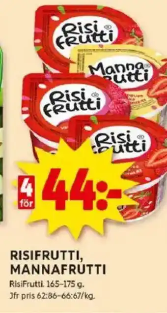 ICA Kvantum Risifrutti, mannafrutti erbjuda