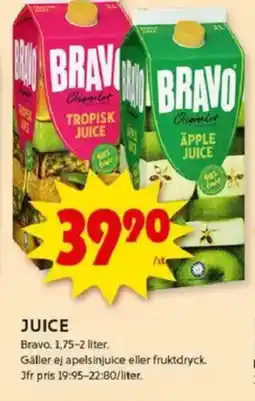 ICA Kvantum BRAVO Juice erbjuda