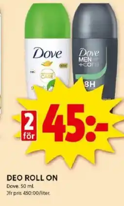 ICA Kvantum DOVE Deo roll on erbjuda