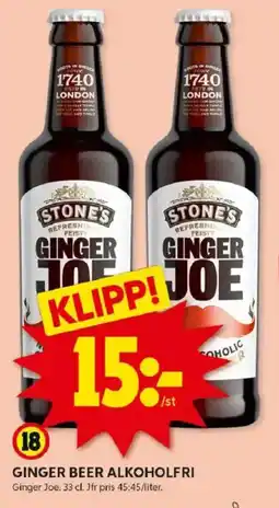 ICA Kvantum Ginger beer alkoholfri erbjuda