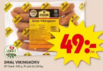 ICA Kvantum SP CHARK Smal vikingkorv erbjuda