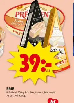 ICA Kvantum PRÉSIDENT Brie erbjuda