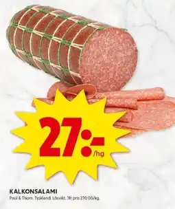 ICA Kvantum Kalkonsalami erbjuda