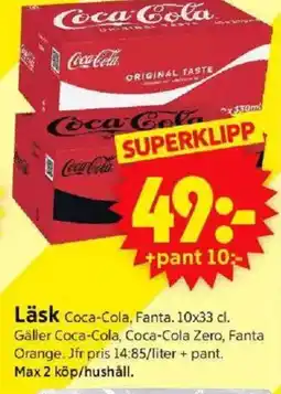ICA Supermarket COCA-COLA Läsk erbjuda