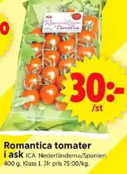 ICA Supermarket Remantica tomater i ask erbjuda