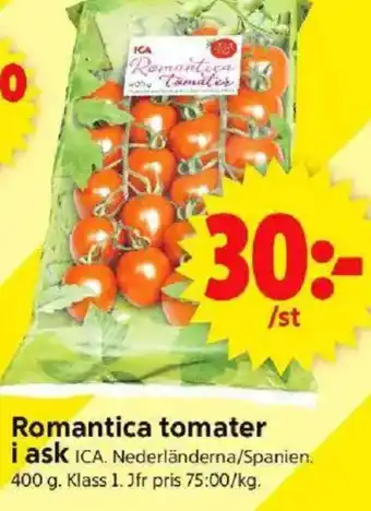 ICA Supermarket Remantica tomater i ask erbjuda