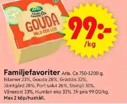 ICA Supermarket ARLA Familjefavoriter erbjuda