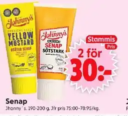 ICA Supermarket JHONNY'S Senap erbjuda