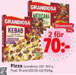 ICA Supermarket GRANDIOSA Pizza erbjuda