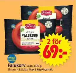 ICA Supermarket SCAN Falukorv erbjuda