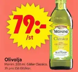 ICA Supermarket MONINI Olivolja erbjuda