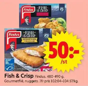 ICA Supermarket FINDUS Fish & crisp erbjuda