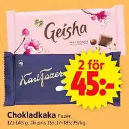 ICA Supermarket FAZER Chokladkaka erbjuda