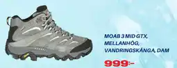XXL Moab 3 mid gtx, mellanhög, vandringskänga, dam erbjuda