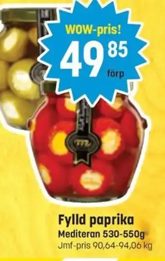 Supergott Fylld paprika erbjuda