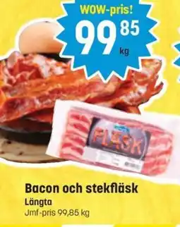 Supergott Bacon och stekfläsk erbjuda