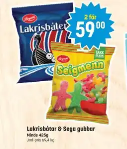 Supergott MINDE Lakrisbåtar & sega gubbar erbjuda