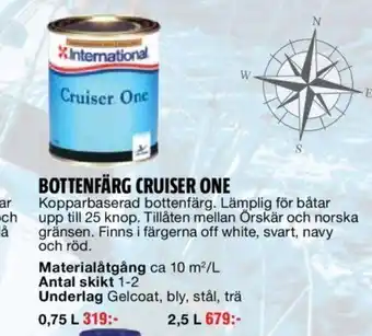 Bauhaus Bottenfärg Cruiser One 0,75l erbjuda