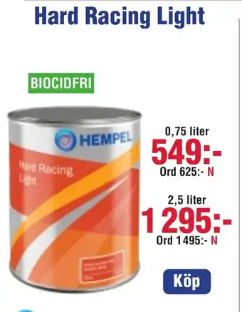 Benns Hard Racing Light erbjuda