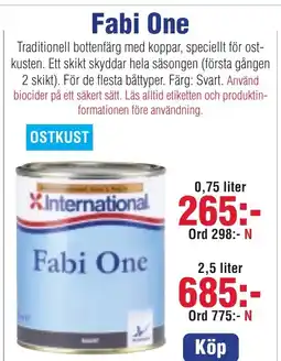 Benns Fabi One erbjuda