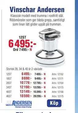 Benns Vinschar Andersen erbjuda
