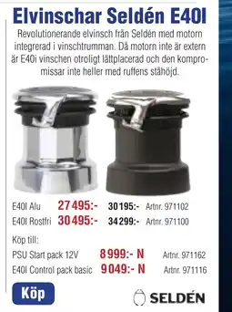 Benns Elvinschar Seldén E401 erbjuda