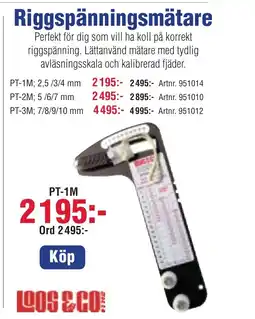 Benns Riggspänningsmätare erbjuda