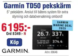 Benns Garmin TD50 pekskärm erbjuda