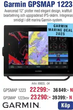 Benns Garmin GPSMAP 1223 Garmin GPSMAP 1623 erbjuda
