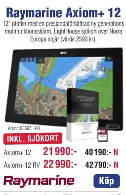 Benns Raymarine Axiom+ 12 erbjuda