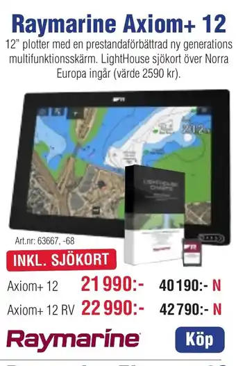 Benns Raymarine Axiom+ 12 erbjuda