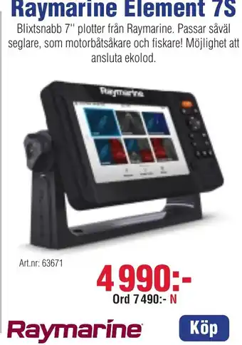 Benns Raymarine Element 7S erbjuda