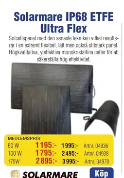 Benns Solarmare IP68 ETFE Ultra Flex erbjuda