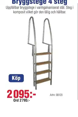 Benns Bryggstege 4 steg erbjuda