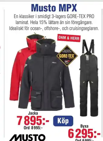 Benns Musto MPX erbjuda