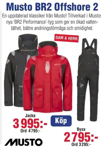 Benns Musto BR2 Offshore 2 erbjuda