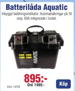 Benns Batterilåda Aquatic erbjuda