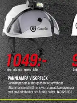 Swedol PANNLAMPA VISORFLEX erbjuda