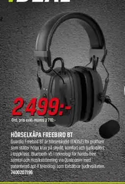 Swedol HÖRSELKÅPA FREEBIRD BT erbjuda
