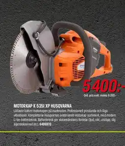 Swedol MOTORKAP K 5351 XP HUSQVARNA erbjuda