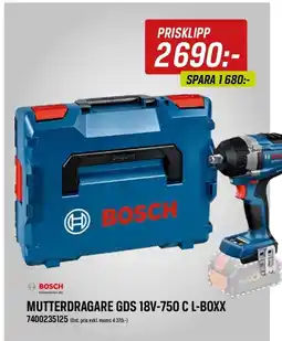 Swedol MUTTERDRAGARE GDS 18V-750 C L-BOXX 7400235125 (Ord. pris exkl. moms 4 370:-) erbjuda