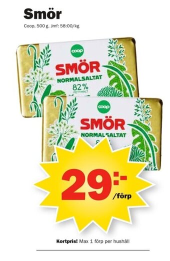 Pekås Smör erbjuda