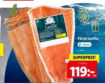 Lidl Färsk laxfile erbjuda