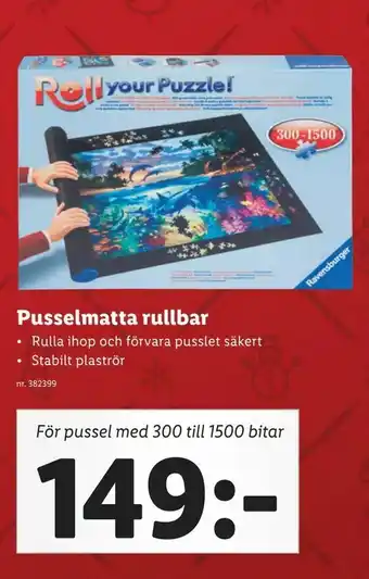 Lidl Pusselmatta rullbar erbjuda