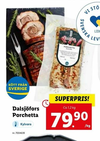 Lidl Dalsjöfors Porchetta erbjuda