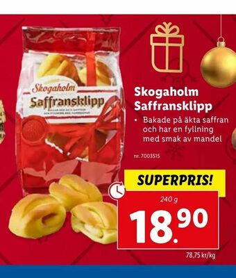 Lidl Skogaholm Saffransklipp erbjuda