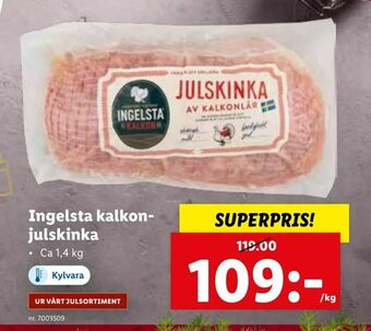 Lidl Ingelsta kalkonjulskinka erbjuda